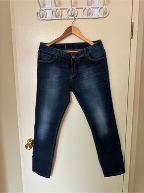 Zara Women's Dark Blue Skinny Jeans